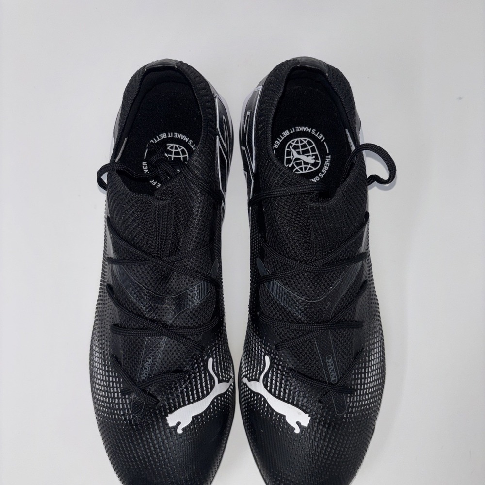 Puma Future 7 Match TT Soccer Turf Futsol Black White 107720-02 Mens Size 9.5 - Picture 6 of 11
